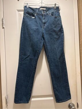 Levi's Women's Straight-Leg Jeans in Blue Denim